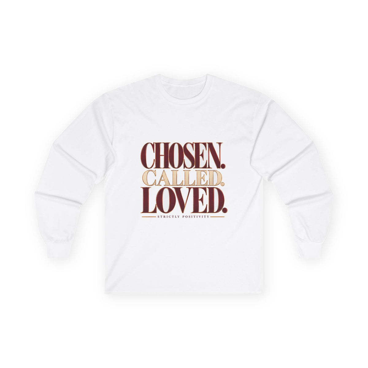 Chosen. Called. Loved. Long Sleeve Tee - Strictly Positivity
