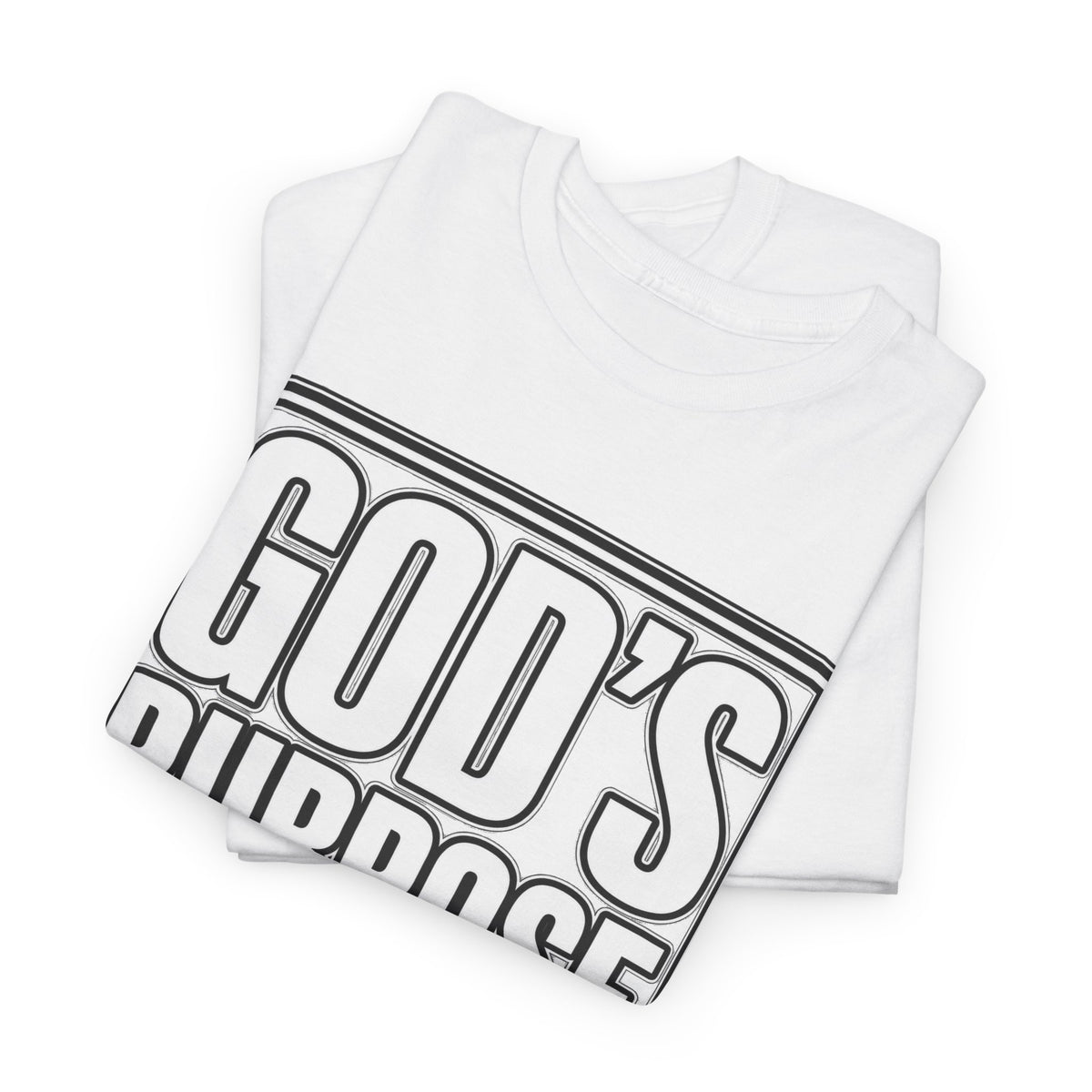 T-Shirt — "God's Purpose Is Greater Than My Plans" Inspirational Christian Tee - Strictly Positivity