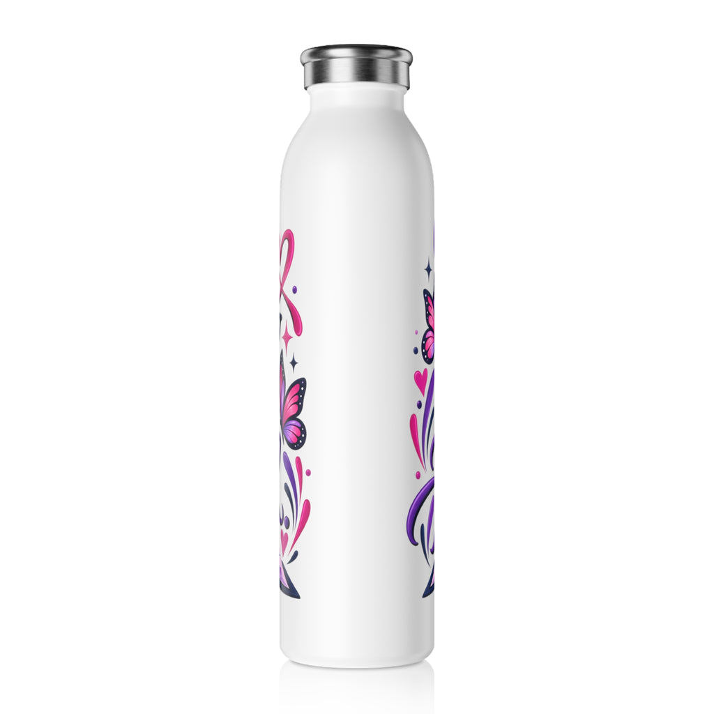Slim Water Bottle — "Your Story Isn't Finished" Inspirational Stainless Steel Bottle - Strictly Positivity