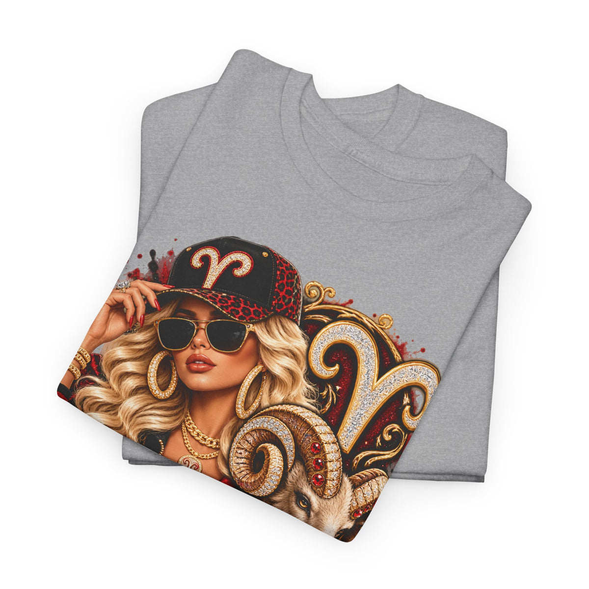 Aries Zodiac T-Shirt — Bold Ram Astrology Tee (Aries) - Strictly Positivity