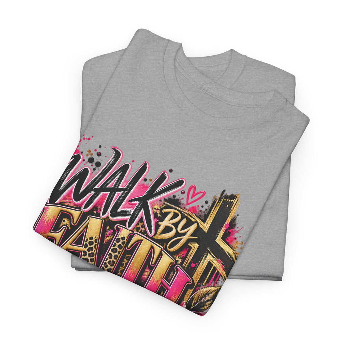Faith T-Shirt — "Walk by Faith Not by Sight" Inspirational Christian Tee - Strictly Positivity