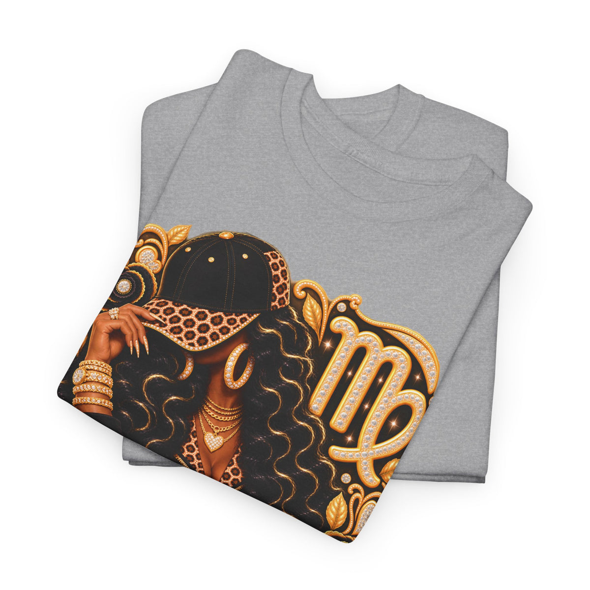 Virgo Zodiac T-Shirt - Vintage Floral Astrology Tee - Strictly Positivity