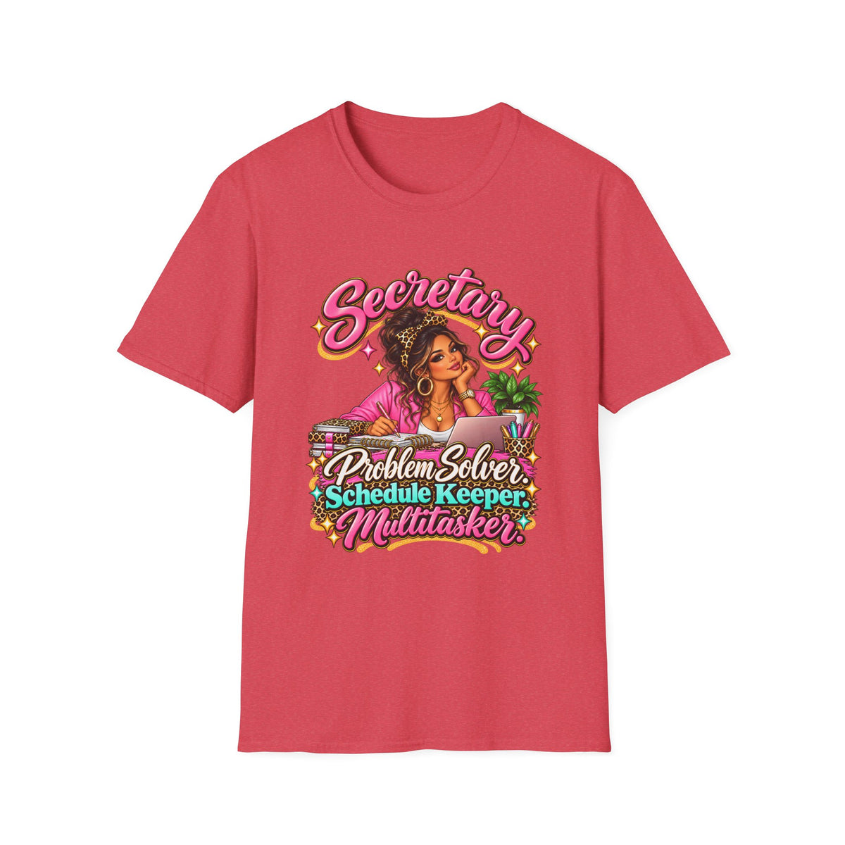 Latina Secretary T-Shirt | Problem Solver, Schedule Keeper, Multitasker | STRICTLY POSITIVITY - Strictly Positivity