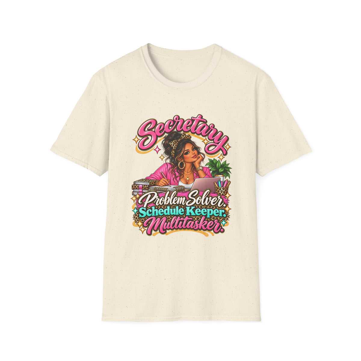 Latina Secretary T-Shirt | Problem Solver, Schedule Keeper, Multitasker | STRICTLY POSITIVITY - Strictly Positivity