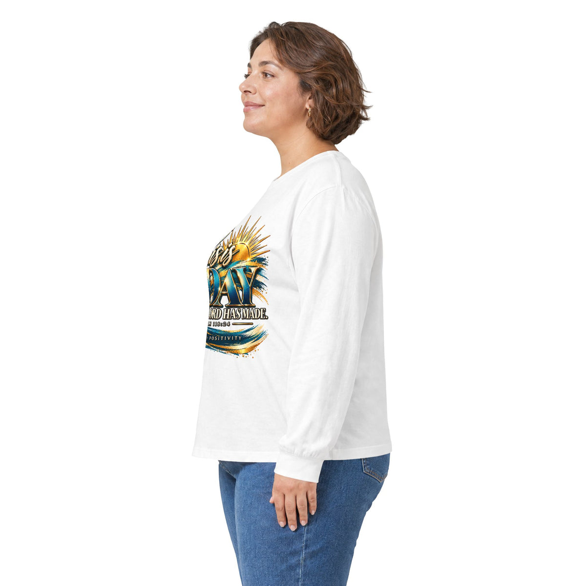 Long Sleeve Tee — This Is the Day That the Lord Has Made – Psalm 118:24 - Strictly Positivity