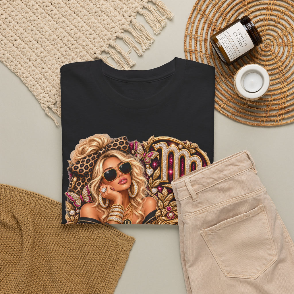 Virgo Zodiac Tee — Retro Glam Virgo Horoscope T-Shirt - Strictly Positivity