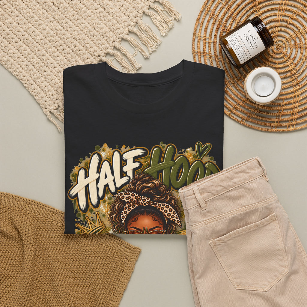 Half Hood Half Holy T-Shirt — Bold Faith & Street Style Graphic Tee - Strictly Positivity