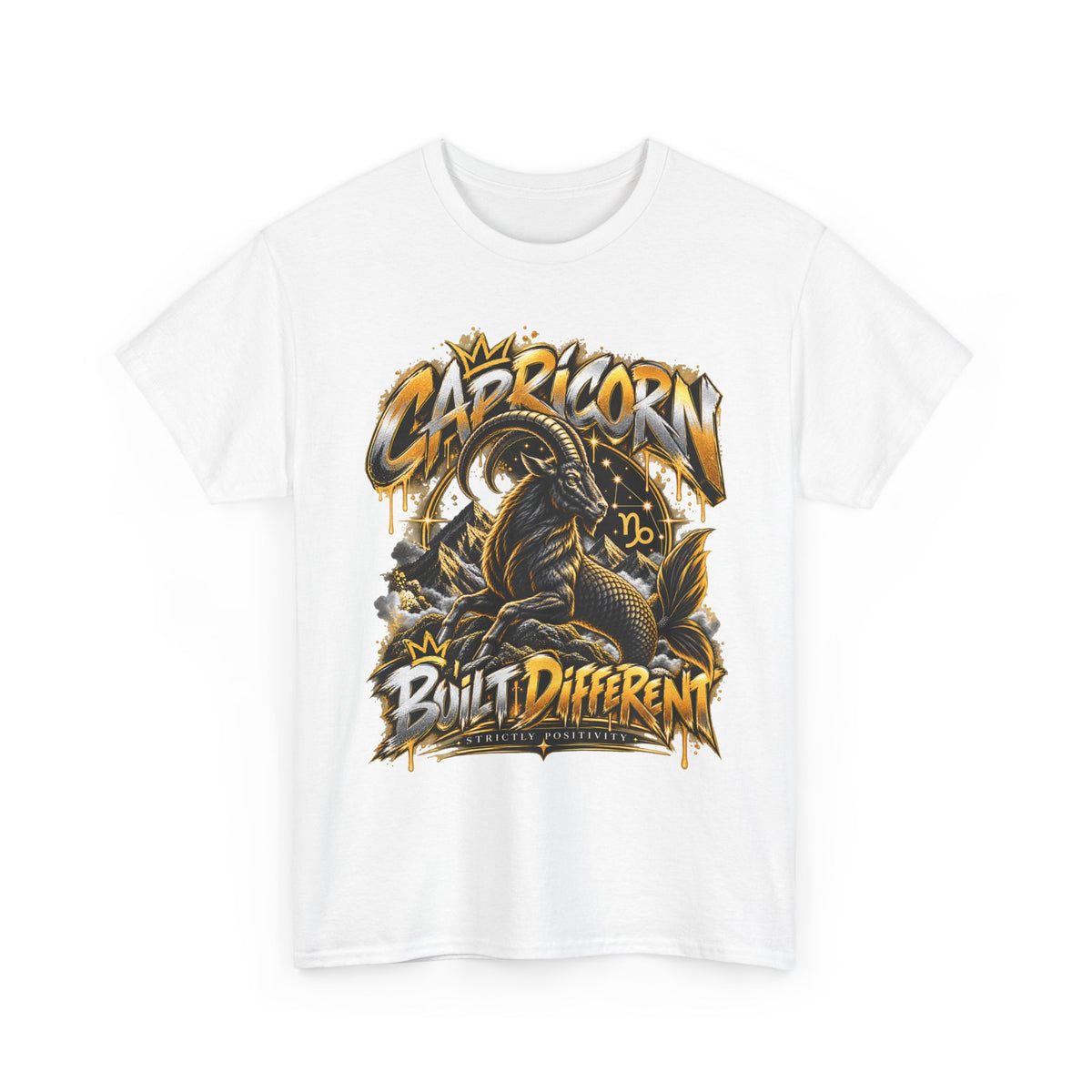 Capricorn 'Built Different' Graphic Tee - Strictly Positivity