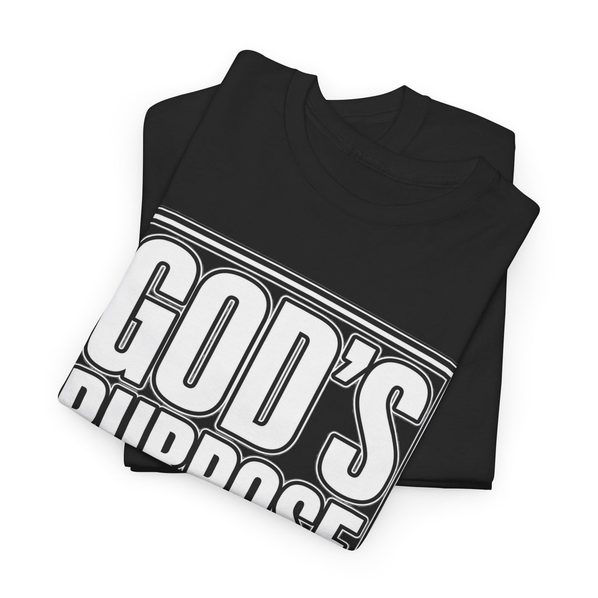 T-Shirt — "God's Purpose Is Greater Than My Plans" Inspirational Christian Tee - Strictly Positivity