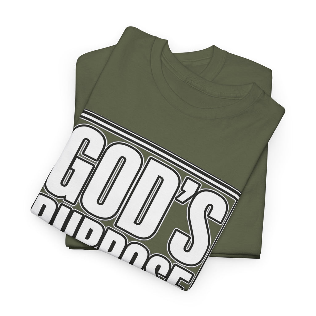 Christian T-Shirt — "God's Purpose Is Greater Than My Plans" Inspirational Tee - Strictly Positivity
