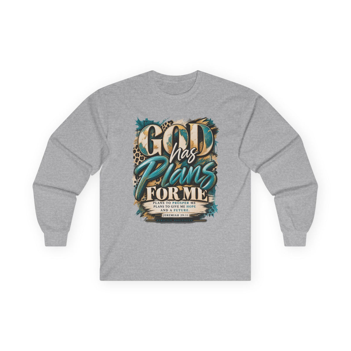 God Has Plans For Me Long Sleeve Tee - Strictly Positivity