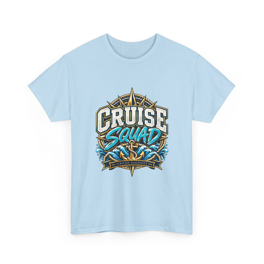 Cruise Squad Graphic Tee – Nautical Ship Compass Shirt - Strictly Positivity