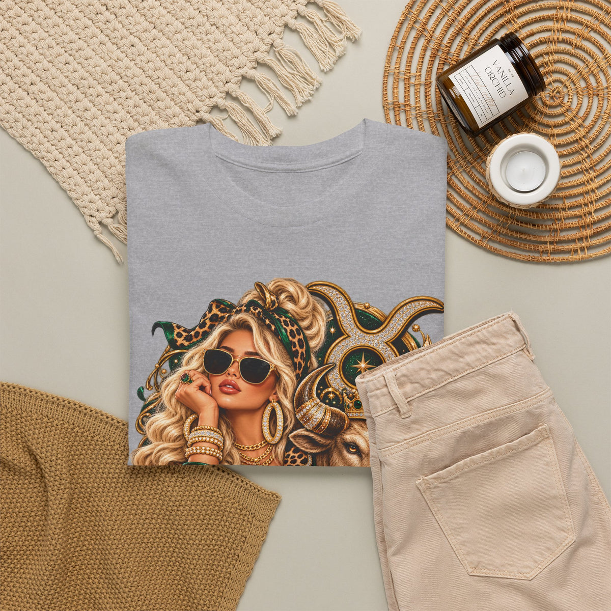 Taurus Zodiac T‑Shirt — Stylish Bull & Glam Girl Astrology Tee - Strictly Positivity