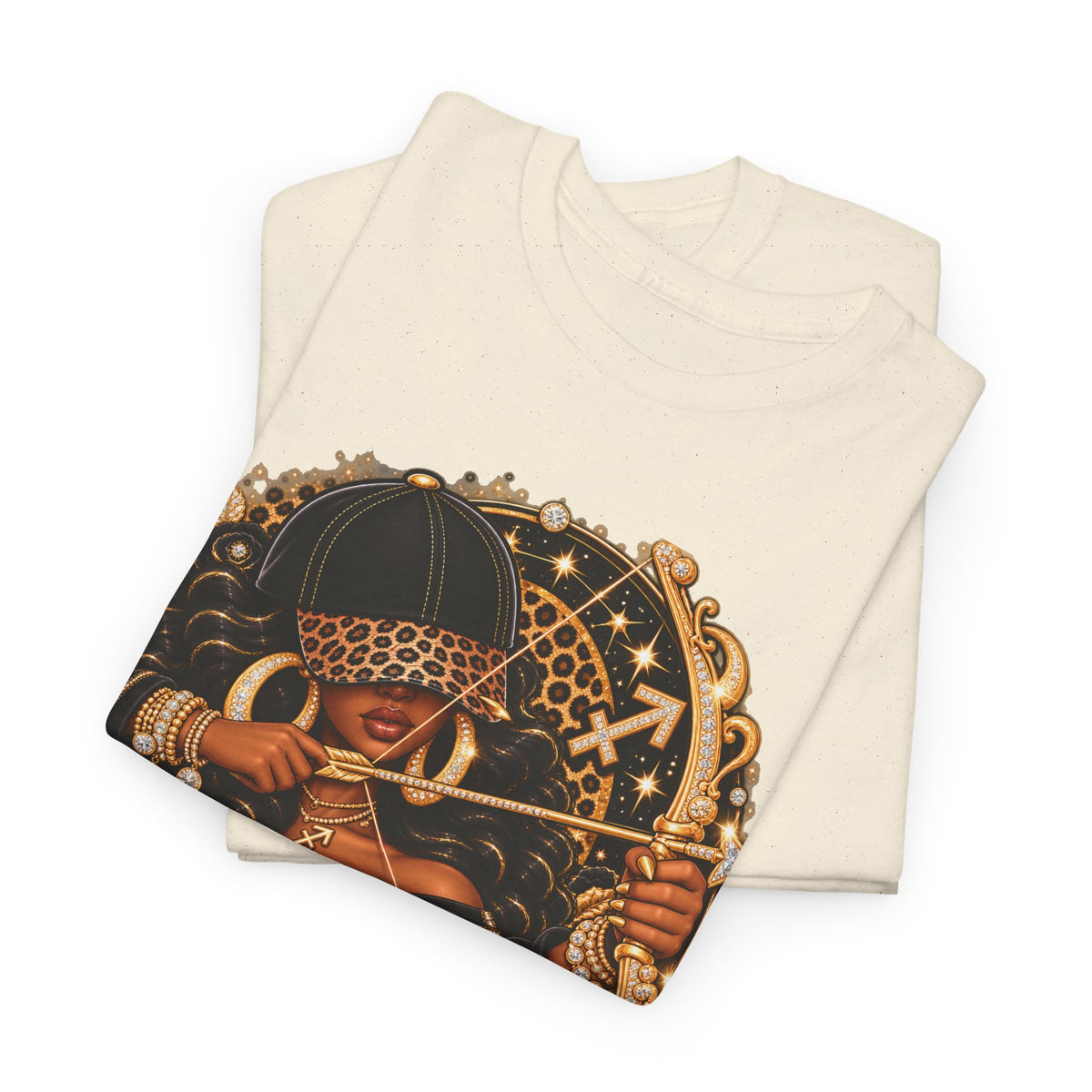 Sagittarius Zodiac Tee — Bold Afrocentric Archer Graphic Shirt - Strictly Positivity