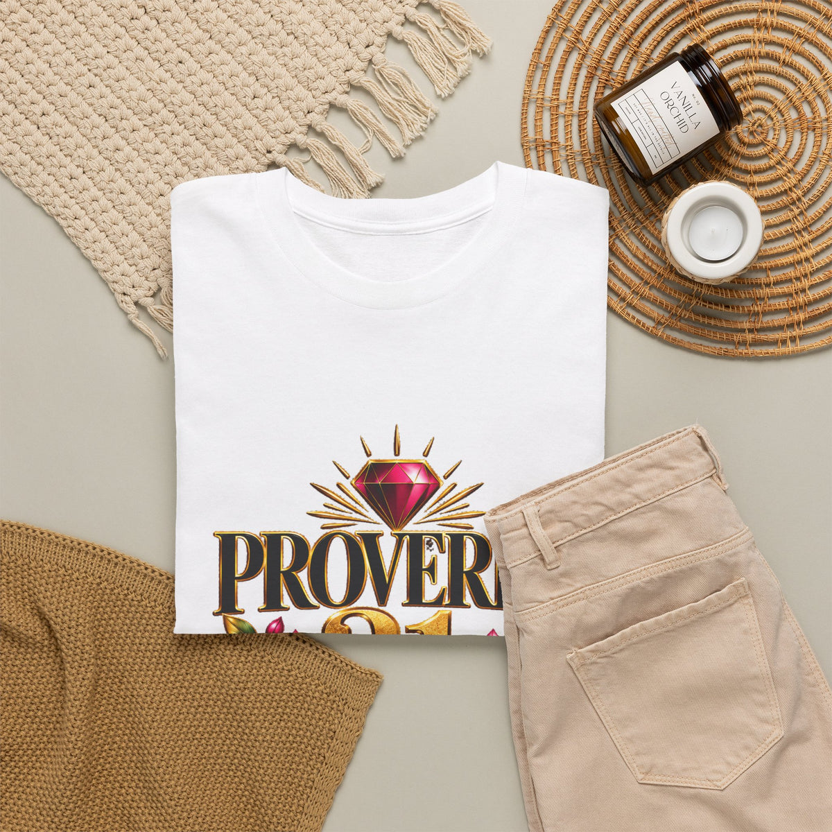 Proverbs 31 Woman T-Shirt — Christian Floral Faith Tee - Strictly Positivity