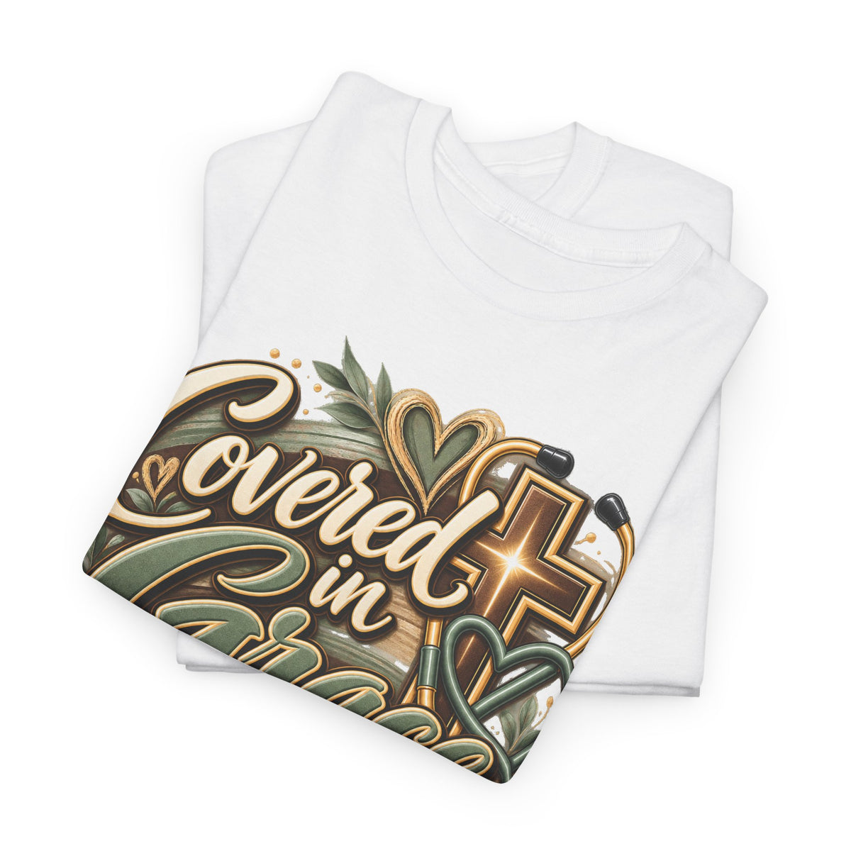 Covered in Grace, Called to Care T-Shirt - Strictly Positivity
