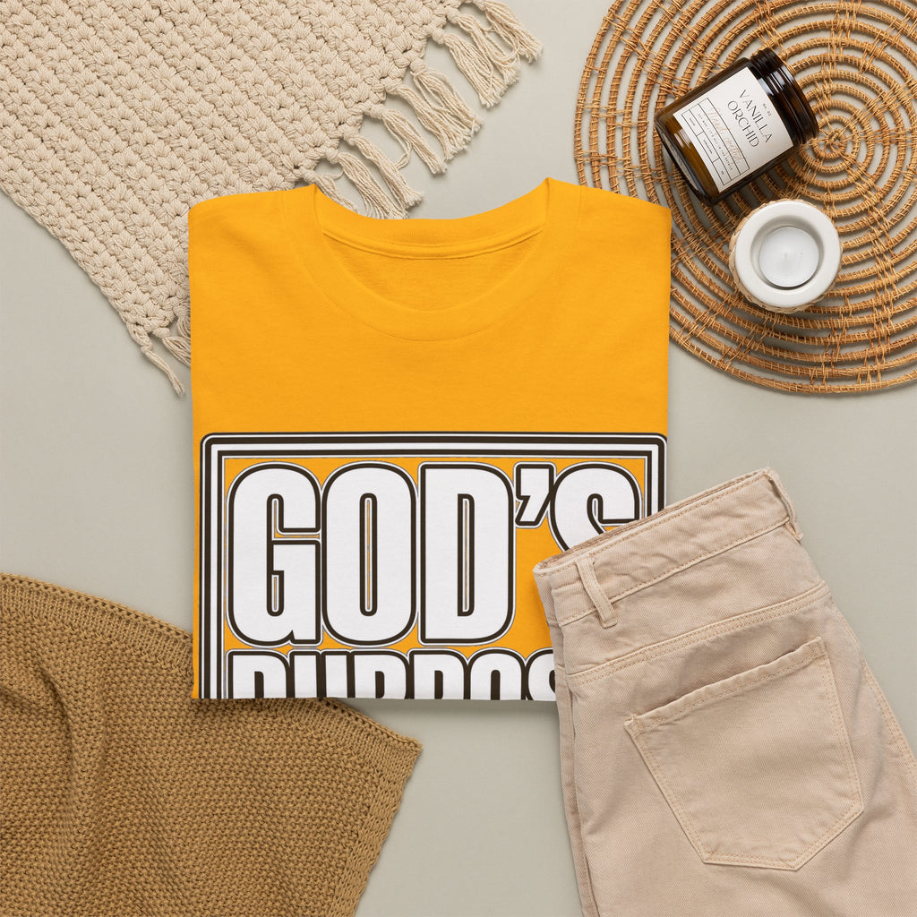 T-Shirt — "God's Purpose Is Greater Than My Plans" Inspirational Christian Tee - Strictly Positivity