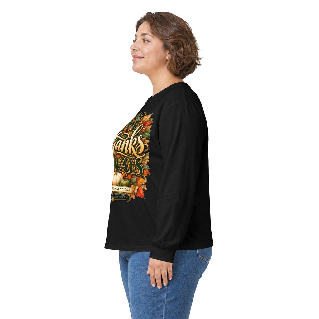 Give Thanks Always Thanksgiving Scripture T-Shirt | Strictly Positivity - Strictly Positivity