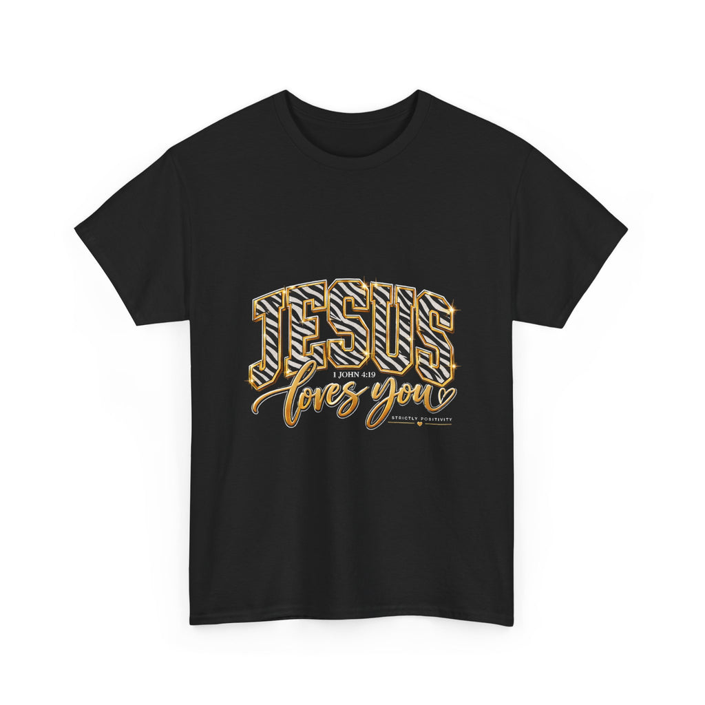 Jesus Loves You Christian Graphic T-Shirt - Strictly Positivity