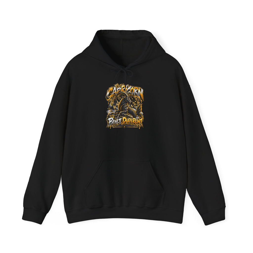 Capricorn Goat Skull Hoodie – “Born to Darkness” Gothic Zodiac Sweatshirt - Strictly Positivity