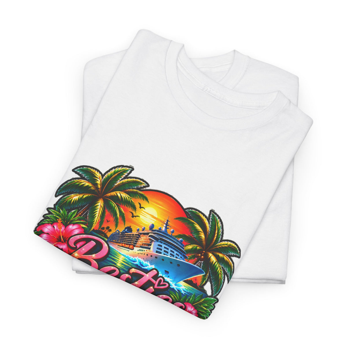 Custom order - Besties Cruise 2026 T-Shirt — Tropical Friends Vacation Tee - Strictly Positivity