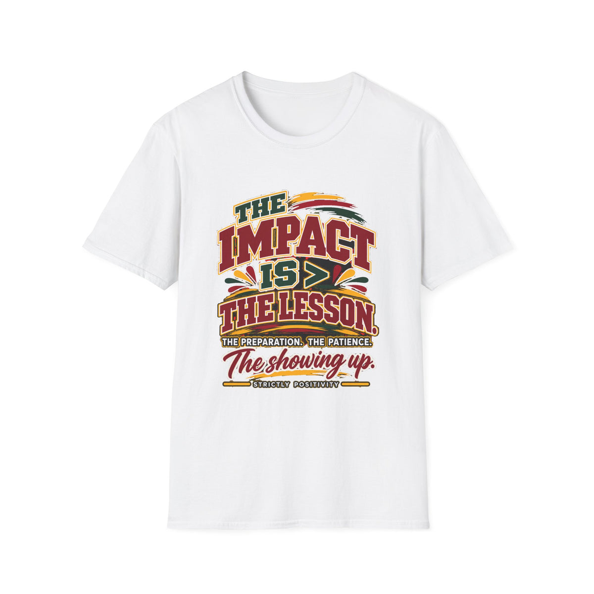 The Impact Is Greater Than the Lesson T-Shirt | STRICTLY POSITIVITY - Strictly Positivity