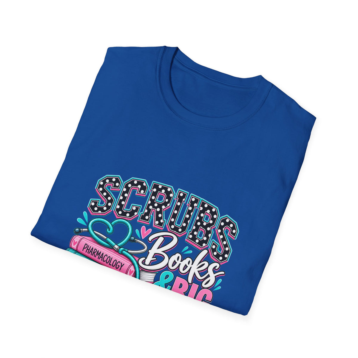 Scrubs, Books & BIG Goals | Healthcare Student Graphic Tee - Strictly Positivity