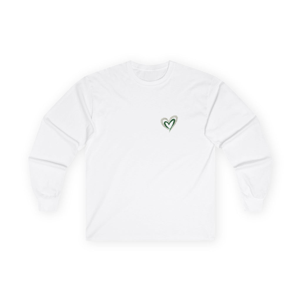 Long Sleeve Tee — "Dear Person Behind Me, You Are Worthy" Inspirational Heart Shirt - Strictly Positivity