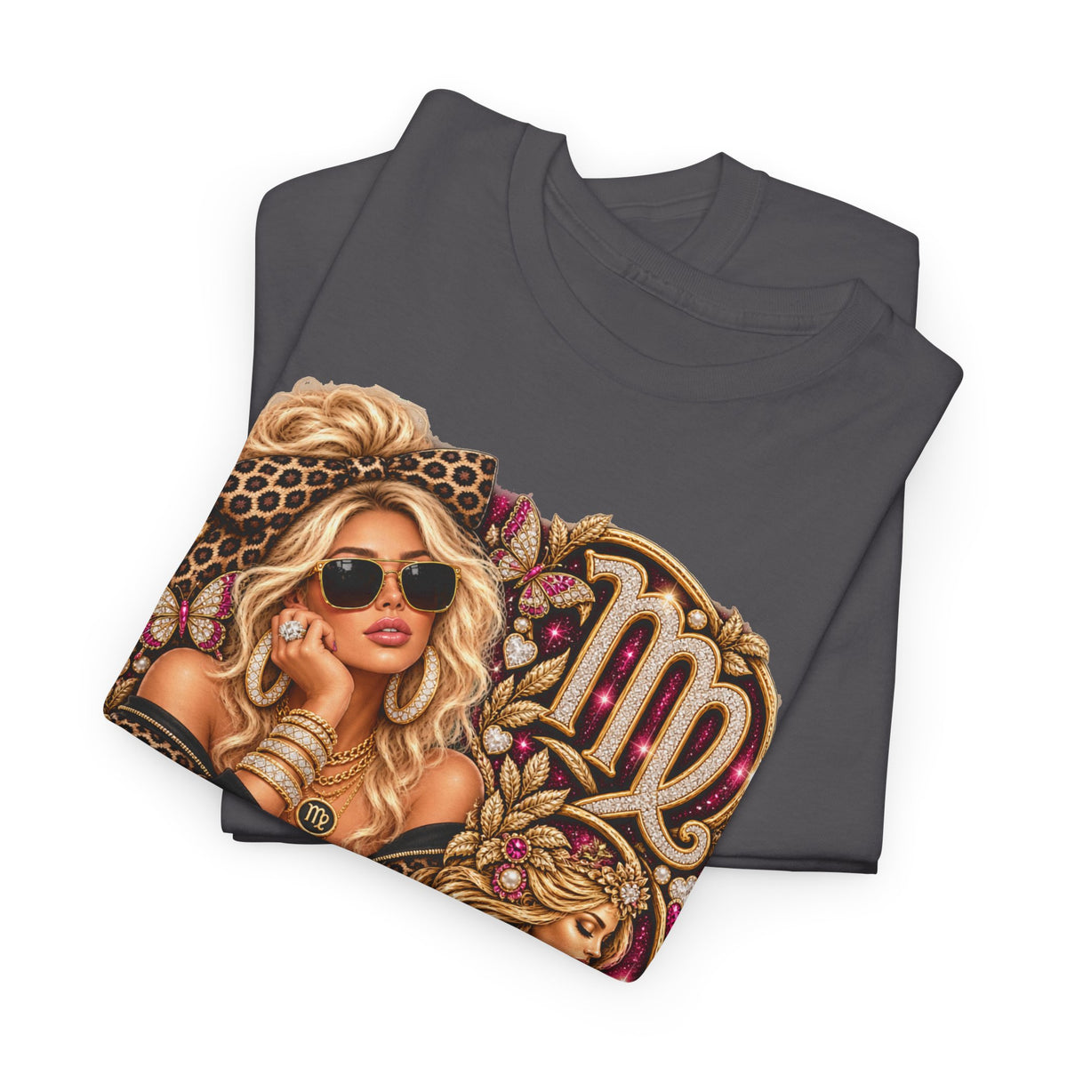 Virgo Zodiac Tee — Retro Glam Virgo Horoscope T-Shirt - Strictly Positivity