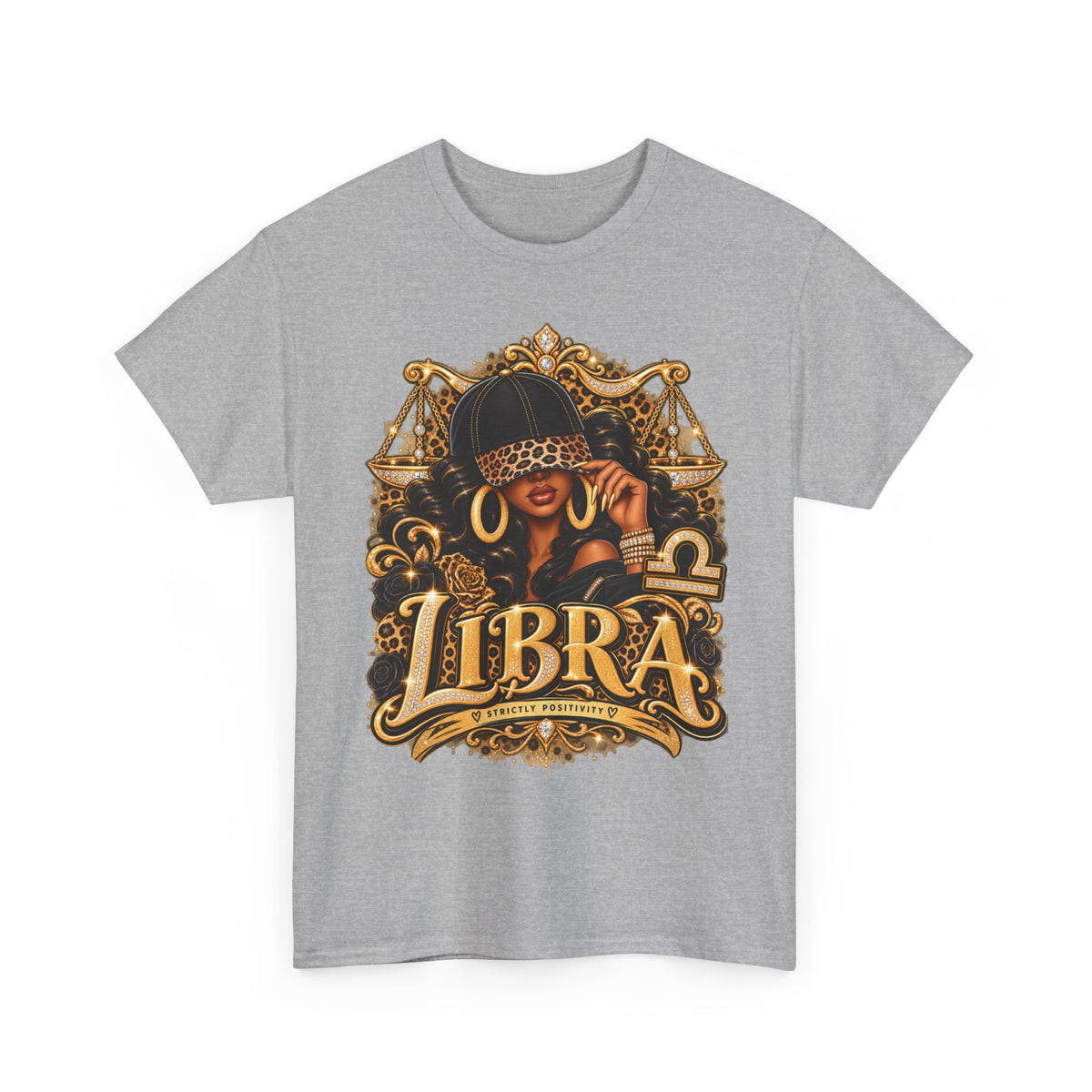 Libra Zodiac Tee — Stylish Horoscope Graphic Shirt - Strictly Positivity