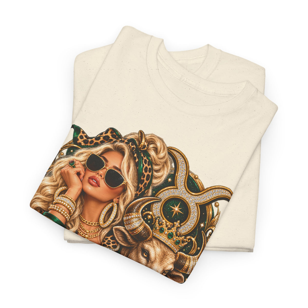Taurus Zodiac T‑Shirt — Stylish Bull & Glam Girl Astrology Tee - Strictly Positivity
