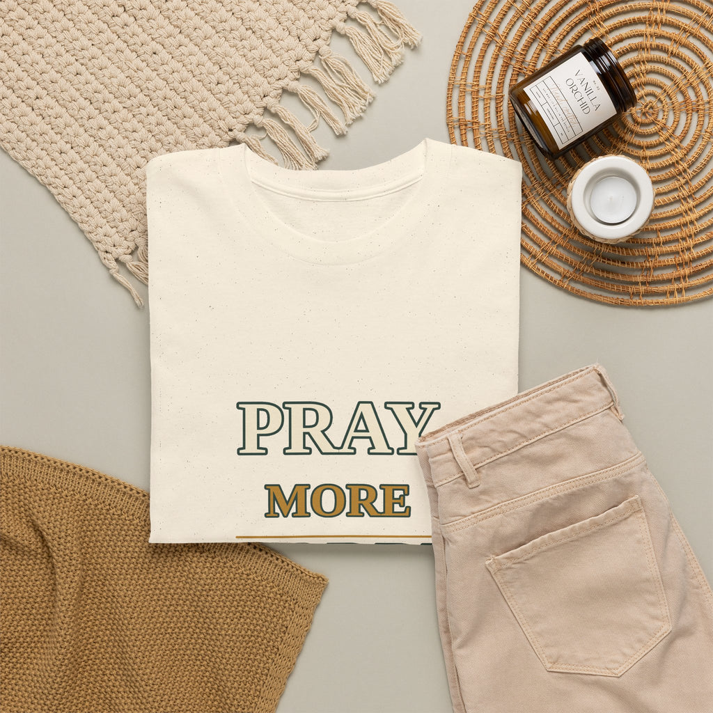 Prayer Tee – "Pray More Worry Less" Faith T‑Shirt - Strictly Positivity