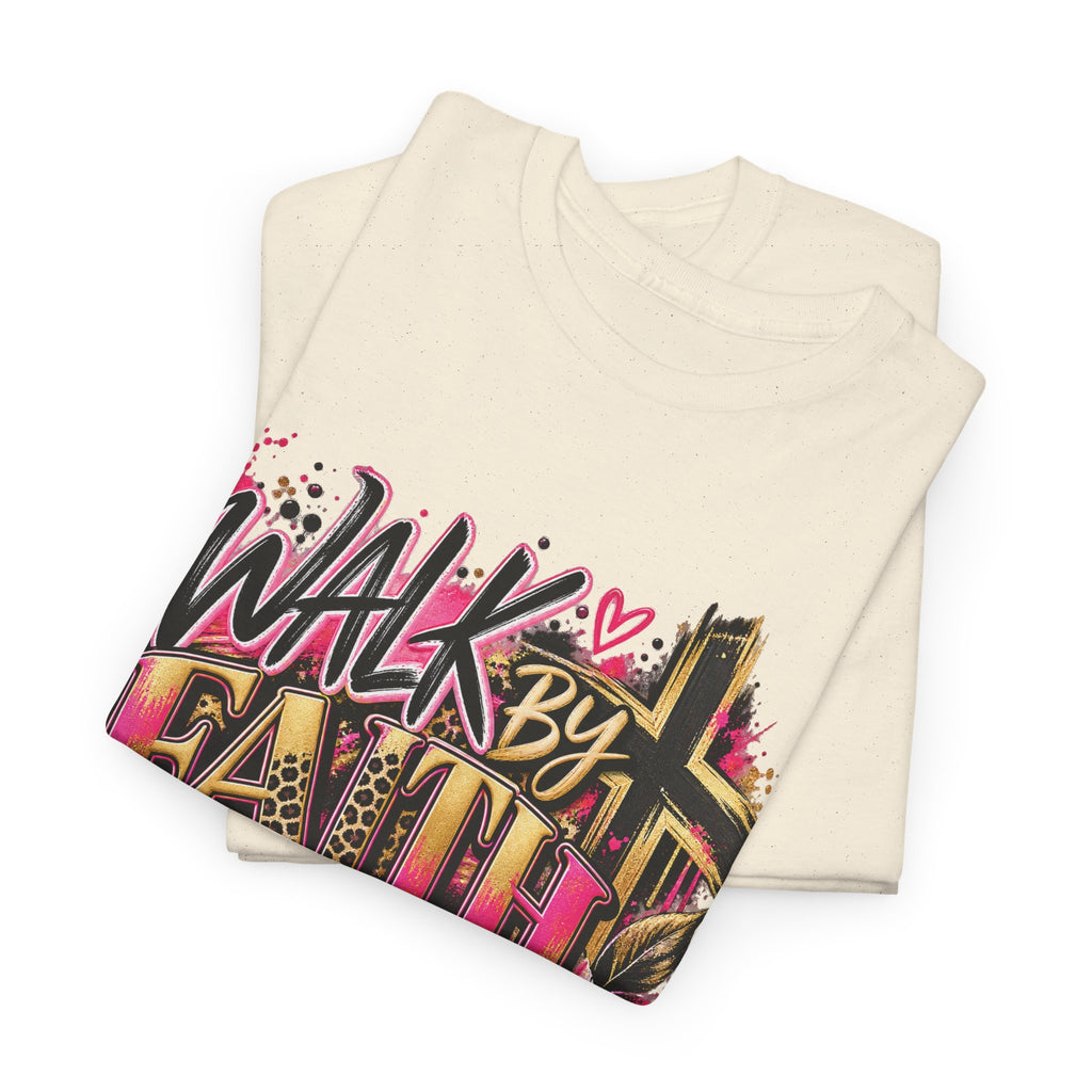 Faith T-Shirt — "Walk by Faith Not by Sight" Inspirational Christian Tee - Strictly Positivity