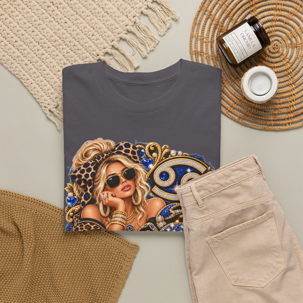 Cancer Zodiac Astrology Graphic Tee - Strictly Positivity