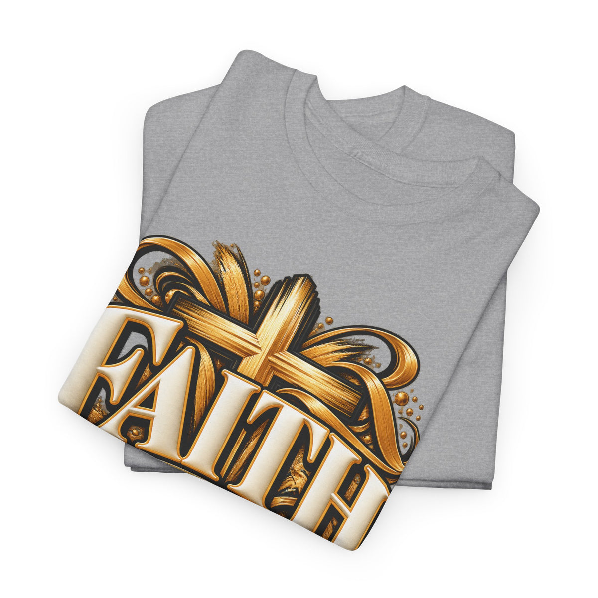 Faith Over Fear T-Shirt — Christian Cross Inspirational Tee - Strictly Positivity